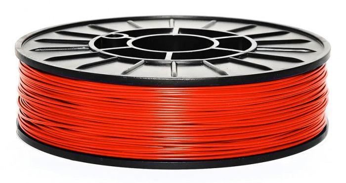 PLA красный 3DPlast, 1.75 мм, 0,85 кг.