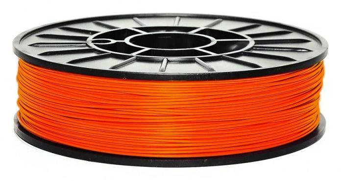 PLA оранжевый 3DPlast, 1.75 мм, 0,85 кг.