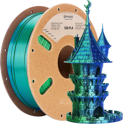 ERYONE Silk Dual-Color PLA, Blue & Green