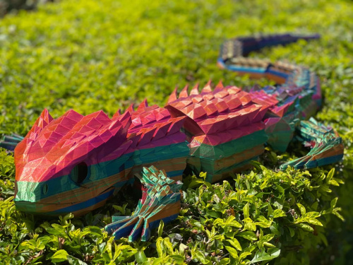 ERYONE Silk Tri-Color PLA, Orange & Blue & Green