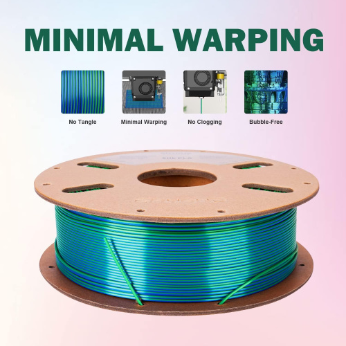 ERYONE Silk Dual-Color PLA, Blue & Green
