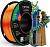 ERYONE Silk Tri-Color PLA, Orange & Blue & Green