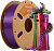 ERYONE Silk Tri-Color PLA, Red & Purple & Green
